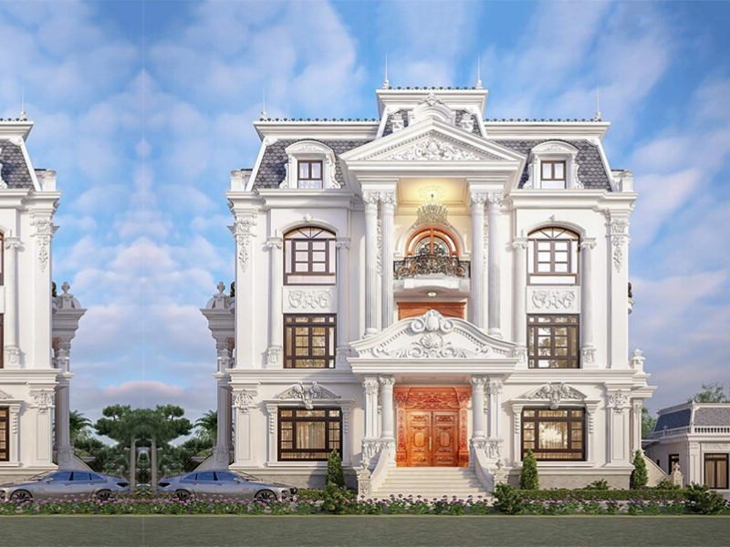 biệt thự tân cổ điển 4 tầng