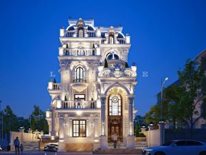 biệt thự tân cổ điển 4 tầng