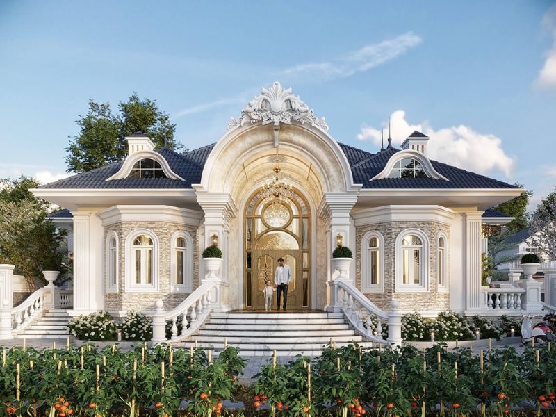 mẫu biệt thự tân cổ điển