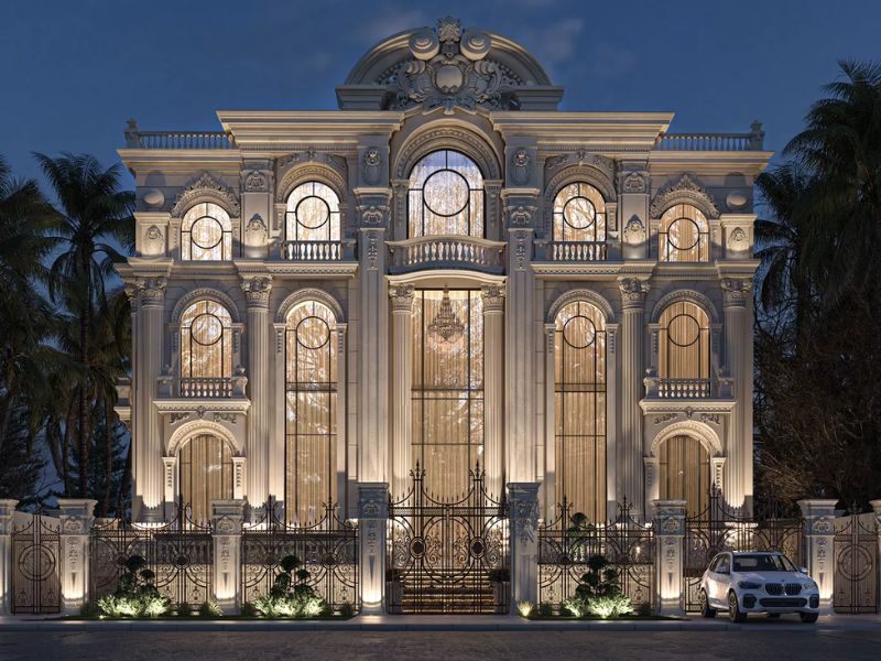 mẫu biệt thự tân cổ điển