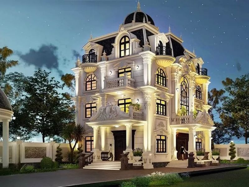 mẫu biệt thự tân cổ điển