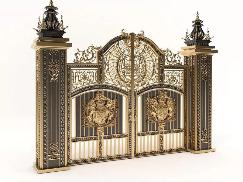 cổng biệt thự nhà vườn