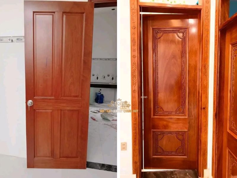 cửa gỗ biệt thự tân cổ điển