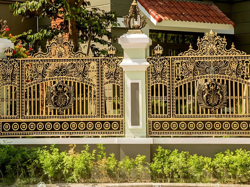 hàng rào biệt thự tân cổ điển