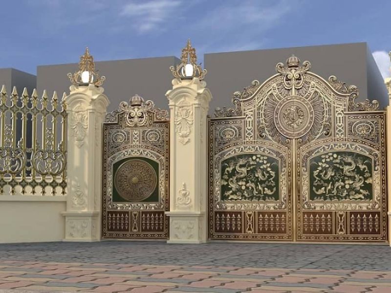 hàng rào biệt thự tân cổ điển