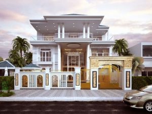 hàng rào biệt thự tân cổ điển