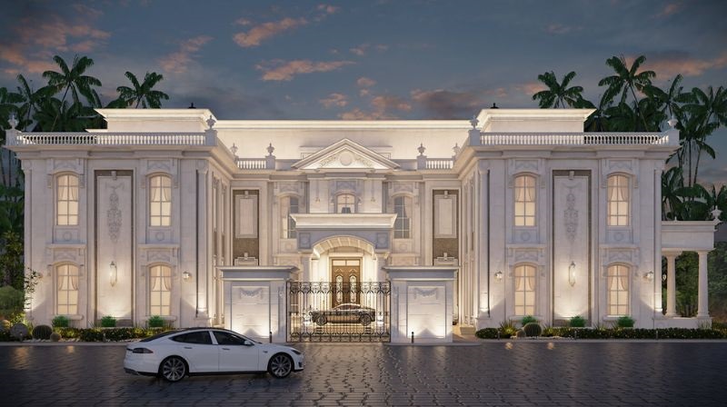 mẫu biệt thự lâu đài 2 tầng