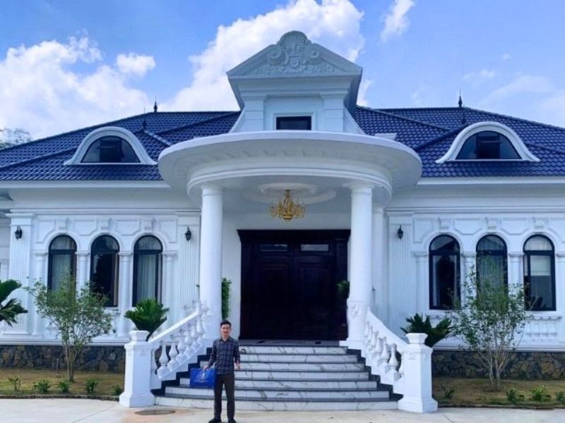 mẫu nhà biệt thự vườn 1 tầng đẹp