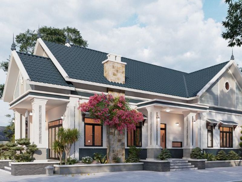 mẫu nhà biệt thự vườn 1 tầng đẹp