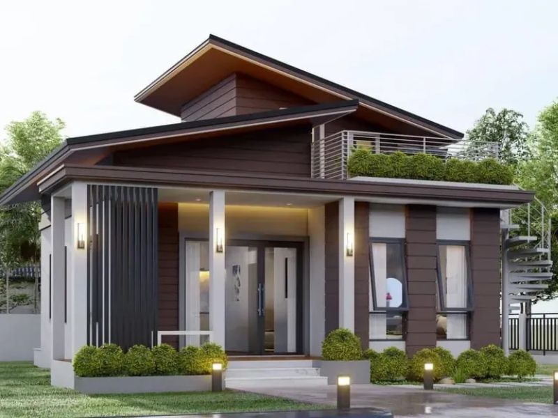 mẫu nhà biệt thự vườn 1 tầng đẹp