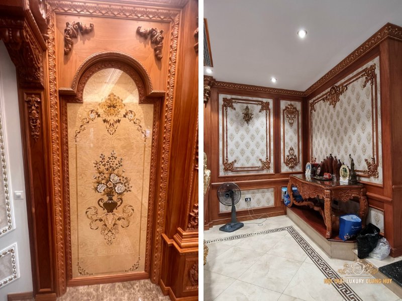 mẫu ốp tường gỗ tự nhiên