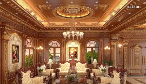 thi công trần gỗ tự nhiên