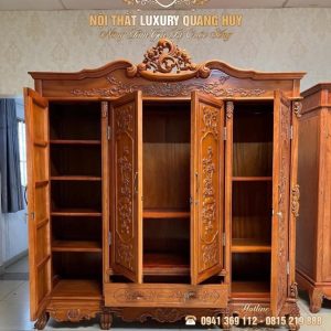 Tủ quần áo 4 cánh Quang Huy
