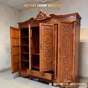 Tủ quần áo 4 cánh hoàng gia