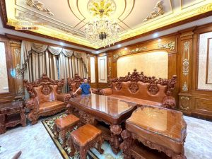 nội thất phòng khách tân cổ điển