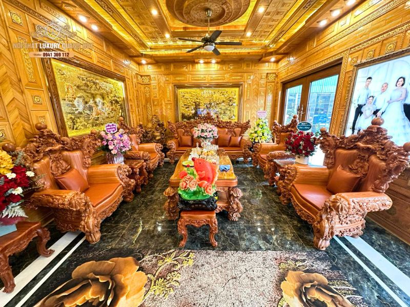 thi công nội thất biệt thự tân cổ điển