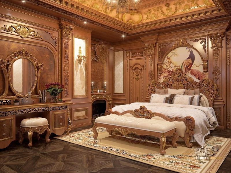 thiết kế nội thất phòng ngủ biệt thự