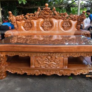 bộ bàn ghế gỗ hoàng gia Cá Chép Vượt Long Môn