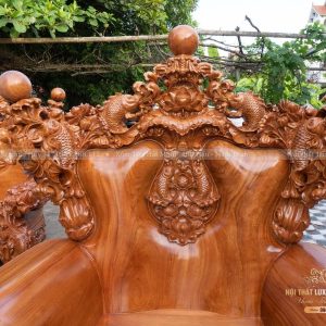 bộ bàn ghế gỗ hoàng gia Cá Chép Vượt Long Môn