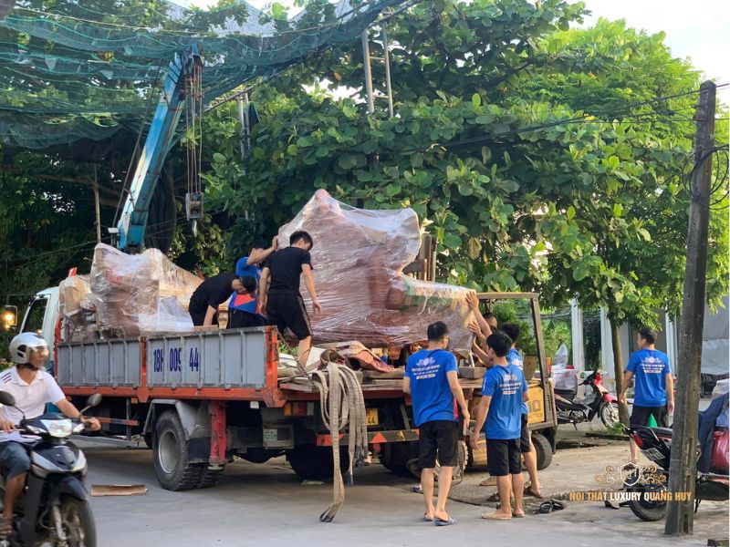 bộ bàn ghế gỗ hoàng gia Cá Chép Vượt Long Môn