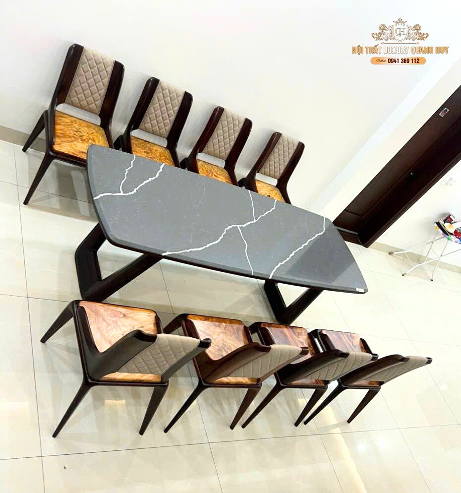 bàn ghế ăn gỗ óc chó