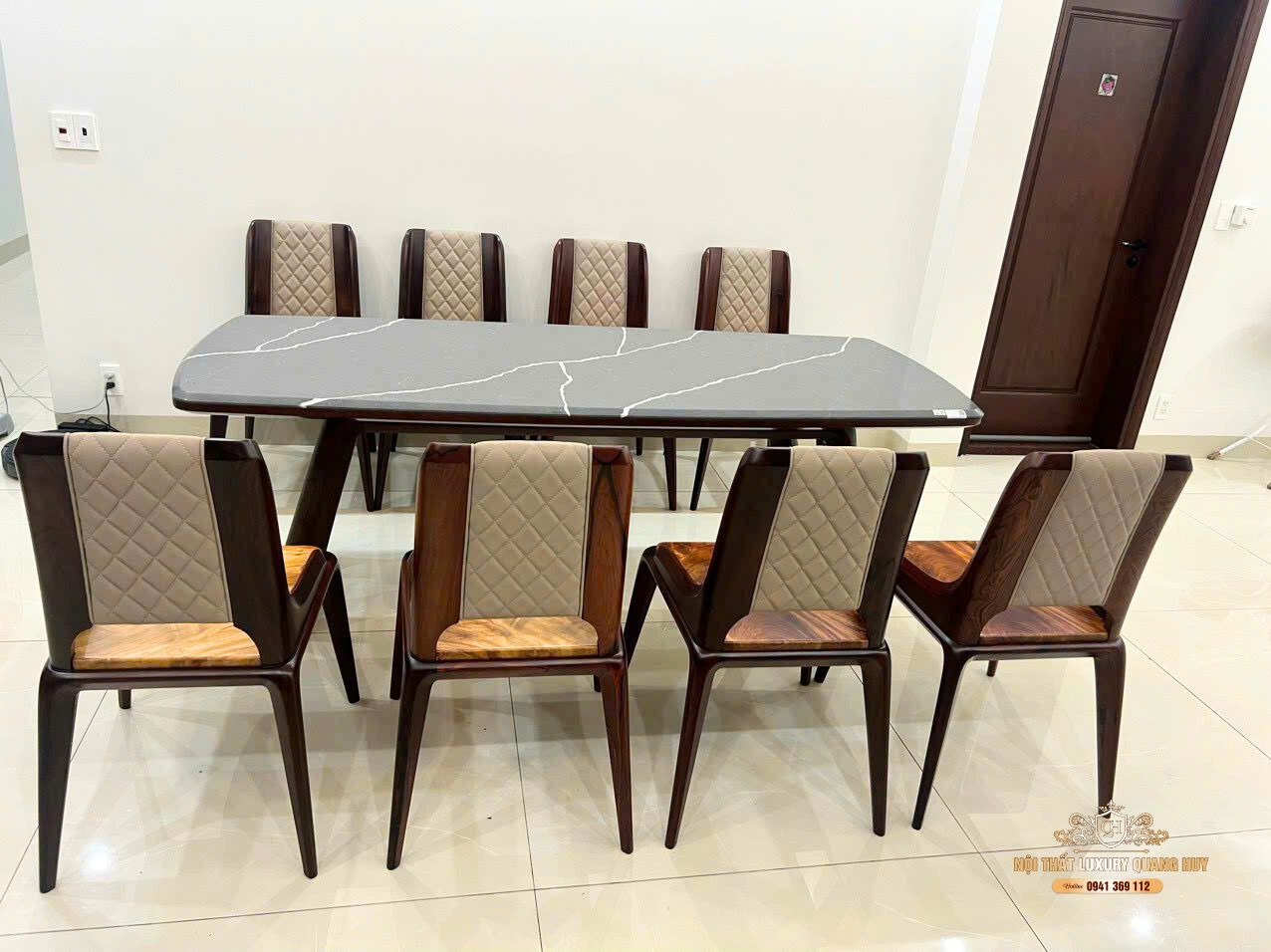 bàn ghế ăn gỗ óc chó