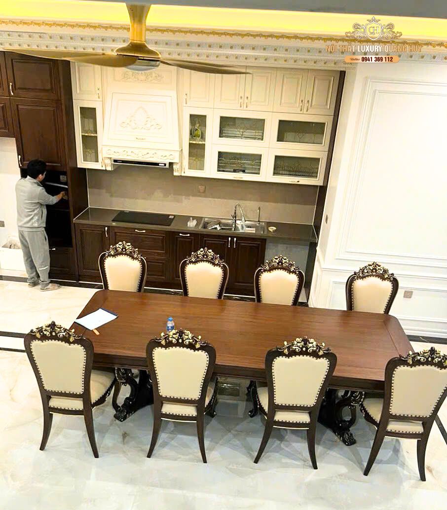 bàn ghế ăn gỗ óc chó