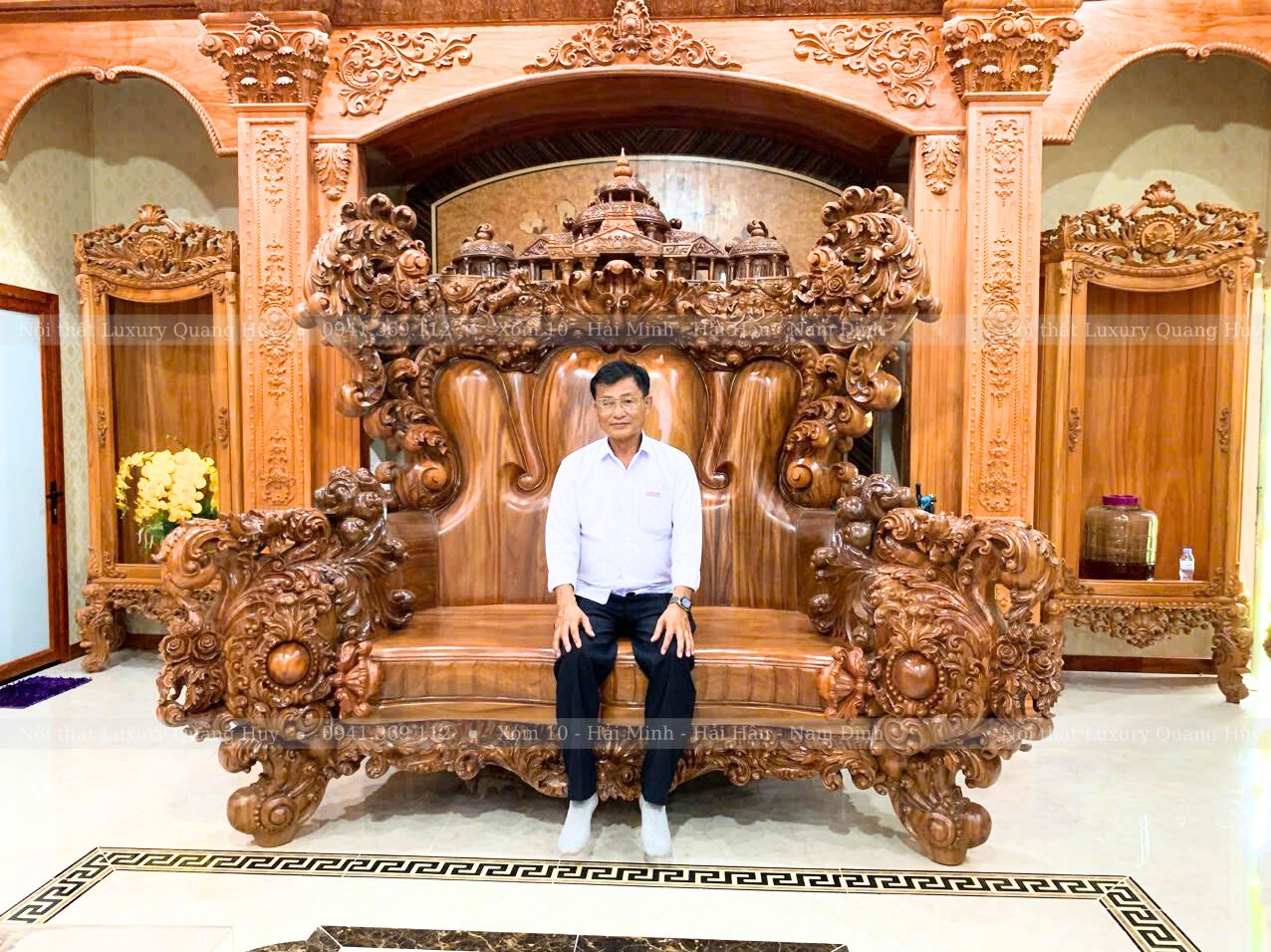 bộ bàn ghế ngai vàng đế vương