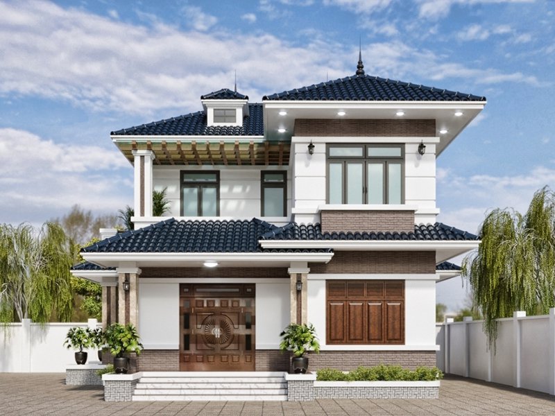 biệt thự 2 tầng hiện đại