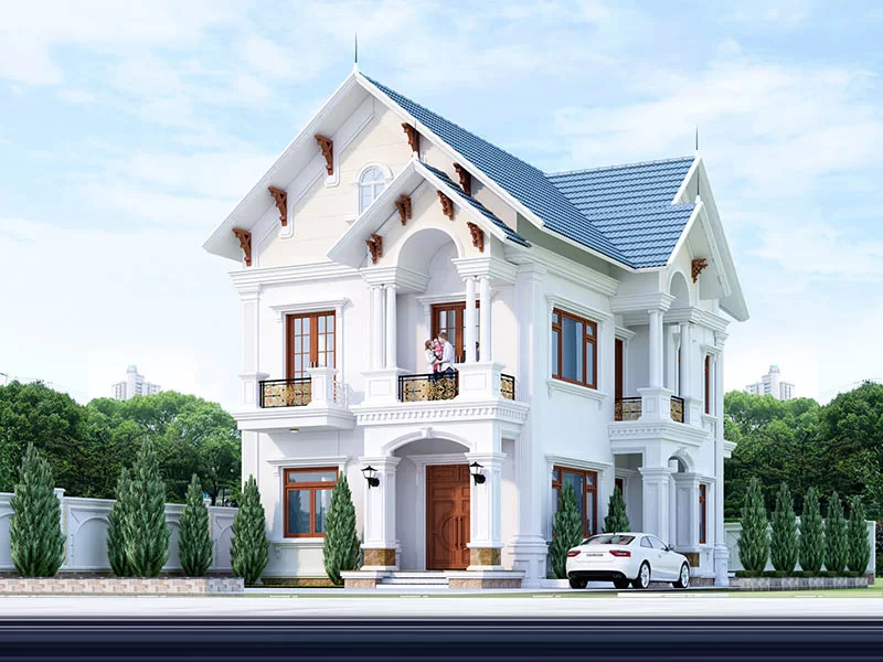 biệt thự 2 tầng hiện đại