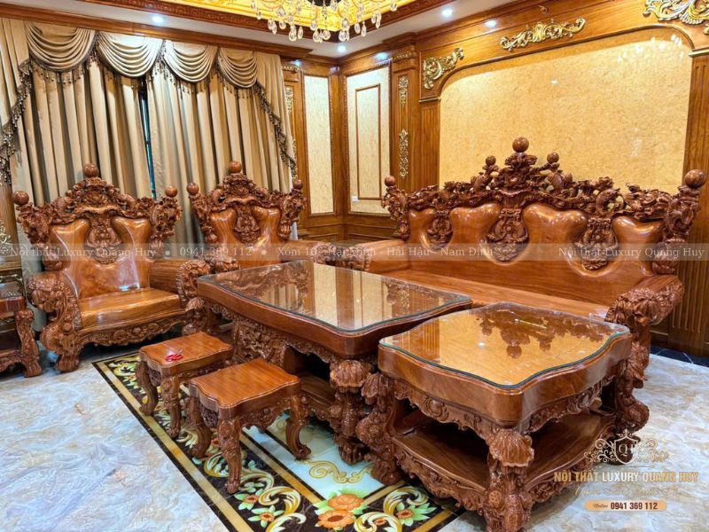 bộ bàn ghế Cá Chép Vượt Long Môn
