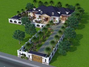 các mẫu nhà biệt thự 1 tầng đẹp