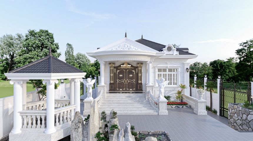 các mẫu nhà biệt thự 1 tầng đẹp