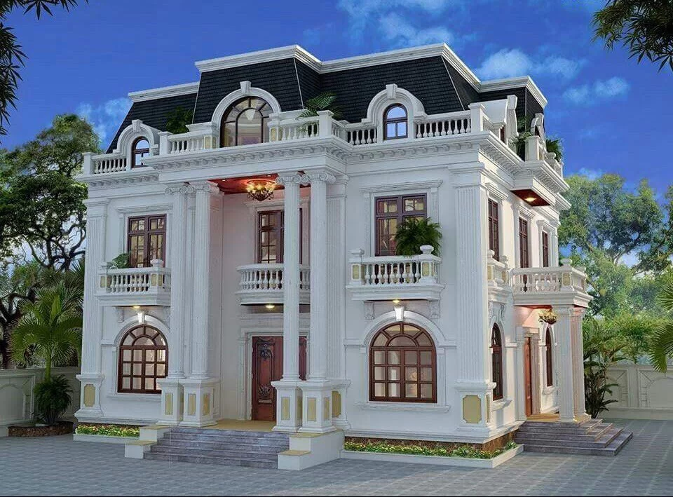 các mẫu nhà biệt thự 2 tầng đẹp