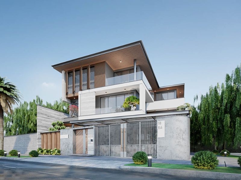 các mẫu nhà biệt thự 2 tầng đẹp