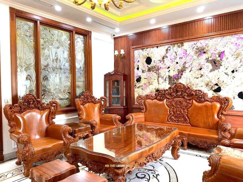 bộ bàn ghế gỗ phòng khách