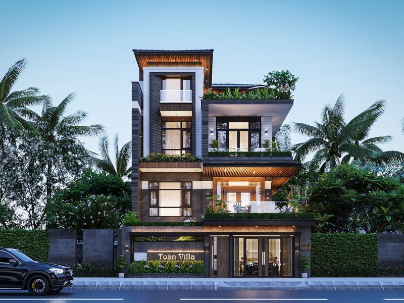 mẫu biệt thự 3 tầng hiện đại đẹp