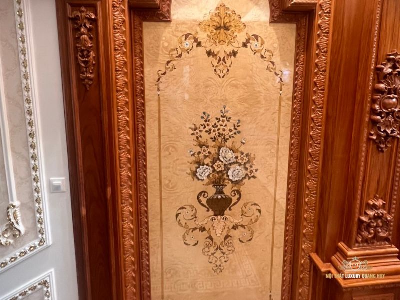 veneer trên ốp tường nhà