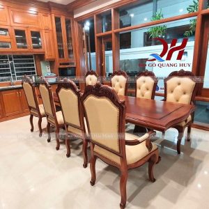 bộ bàn ghế ăn gỗ tự nhiên