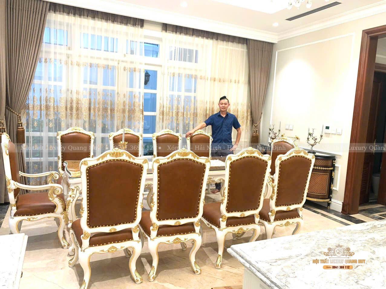 bộ bàn ăn 8 ghế