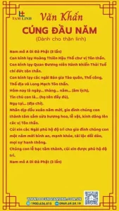 Bài Cúng Lễ Đầu Năm