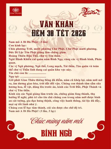 Bài Khấn Mùng 1 Tết Tại Nhà