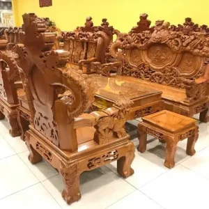 Bàn Ghế Gỗ Tay 20