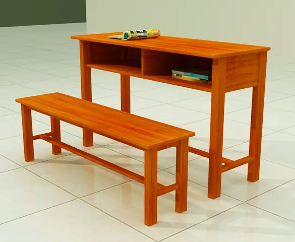 Bàn Ghế Học Sinh 4 Chỗ Ngồi
