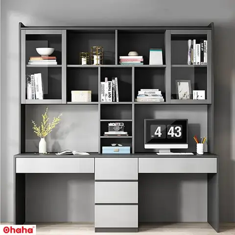 Bàn Học Đôi Có Kệ Sách Bàn Học Đôi Có Kệ Sách