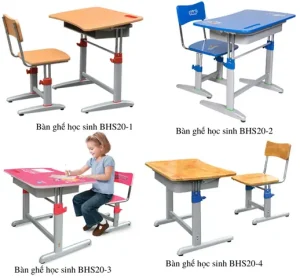 Bàn Học Sinh Điều Chỉnh Độ Cao