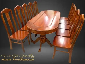 Bàn Hột Xoài 8 Ghế