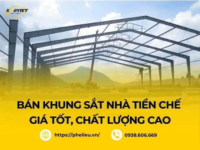 Bán Khung Sắt Nhà Tiền Chế