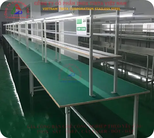 Bàn Làm Việc Bằng Inox