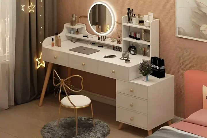 Bàn Làm Việc Kiêm Trang Điểm Bàn Làm Việc Kiêm Trang Điểm